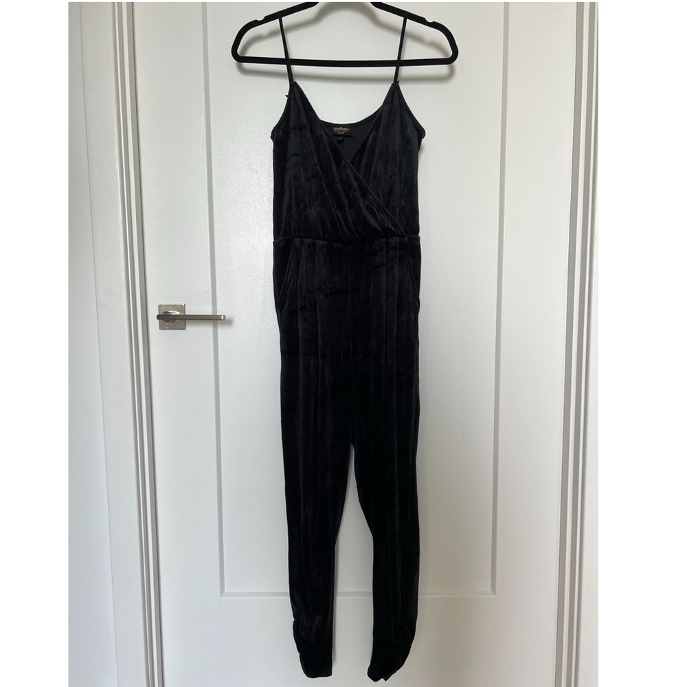 Juicy Couture Black Velvet Jumpsuit